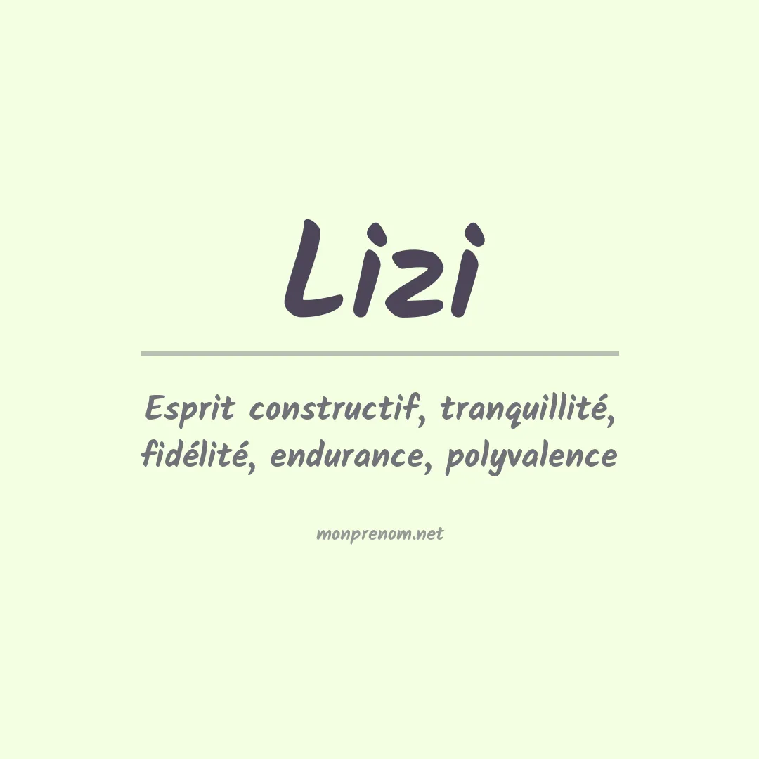 Prénom Lizi