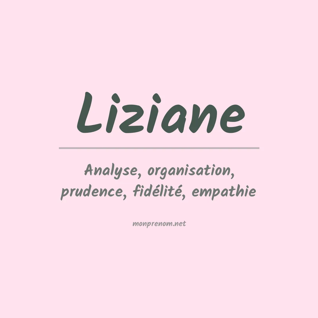 Prénom Liziane