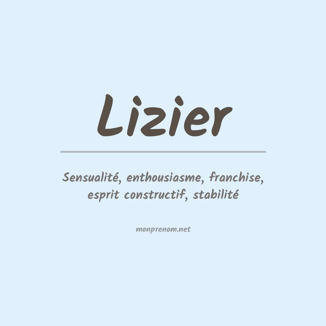 Prénom Lizier