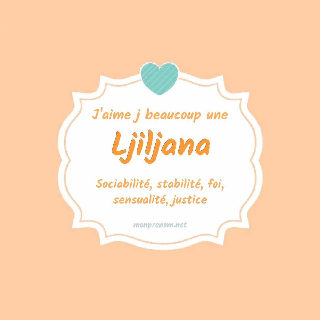 J'aime beaucoup Ljiljana