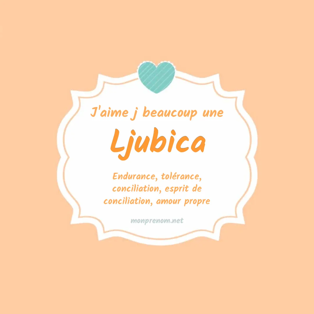 J'aime beaucoup Ljubica