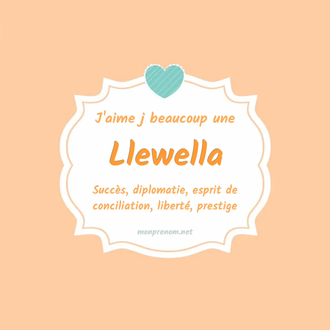J'aime beaucoup Llewella