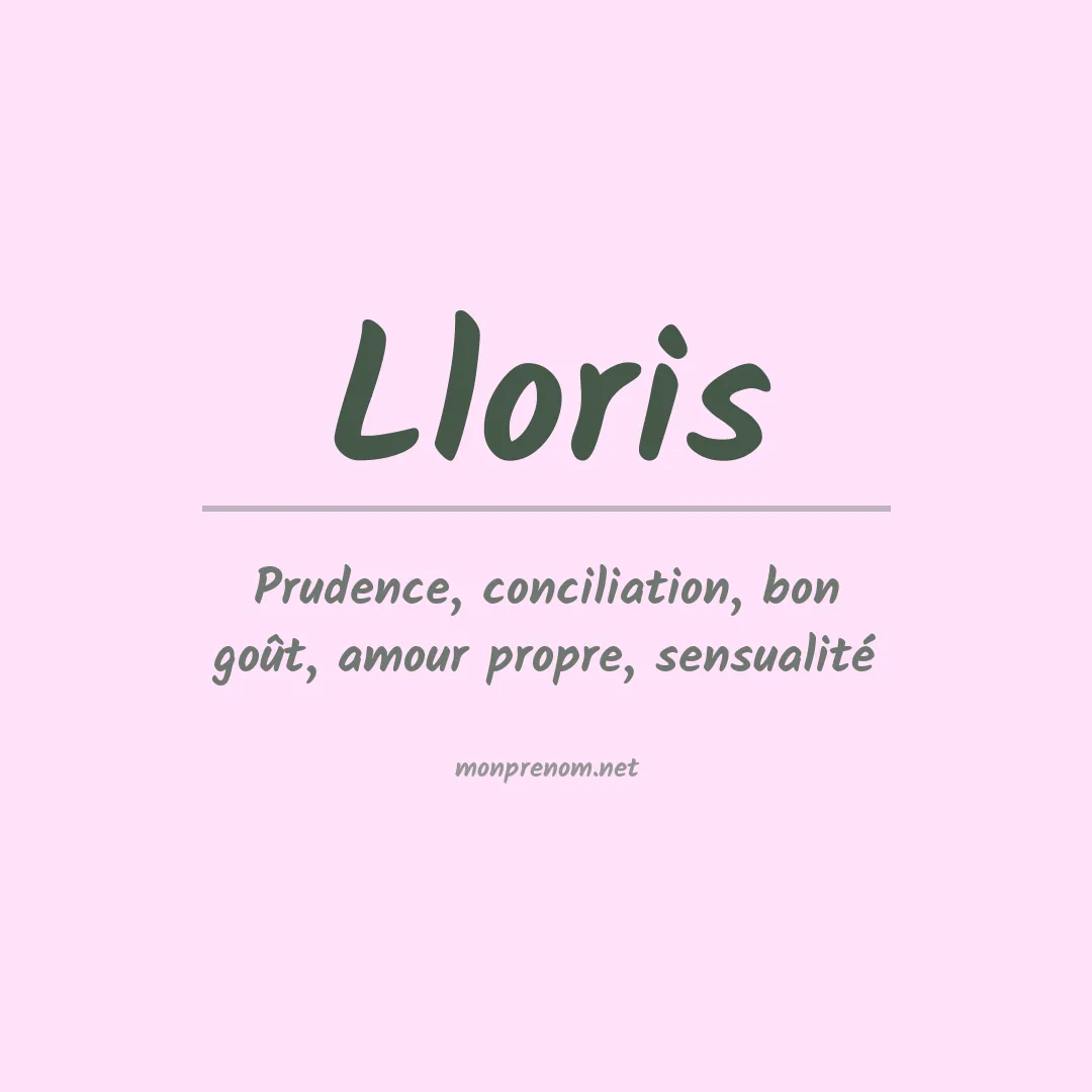 Signification du prénom Lloris
