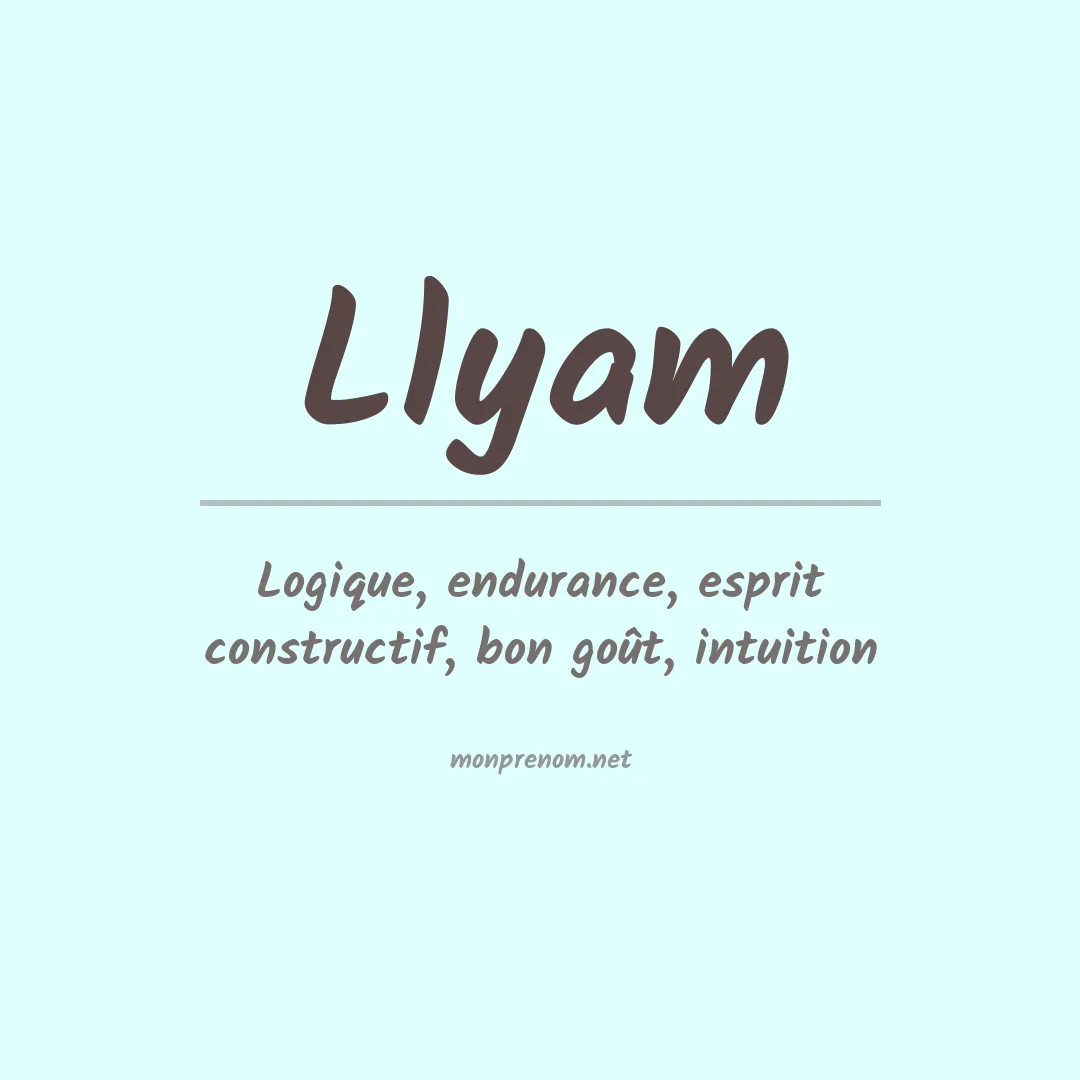 Prénom Llyam
