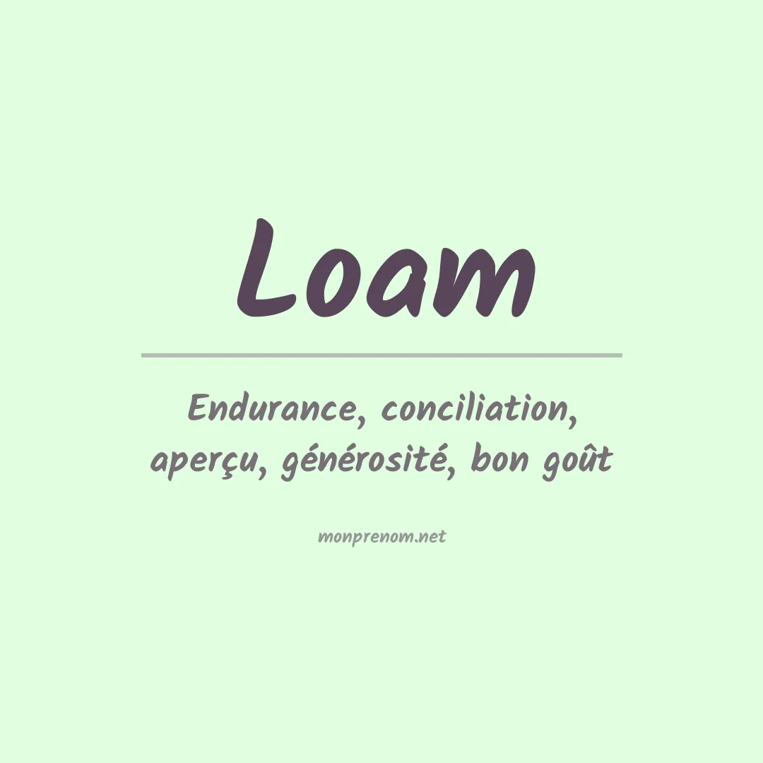 Prénom Loam