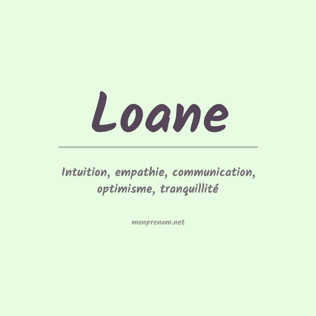 Prénom Loane