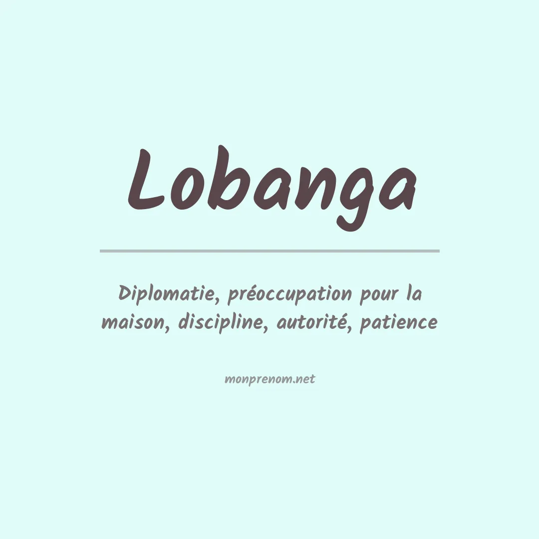 Prénom Lobanga