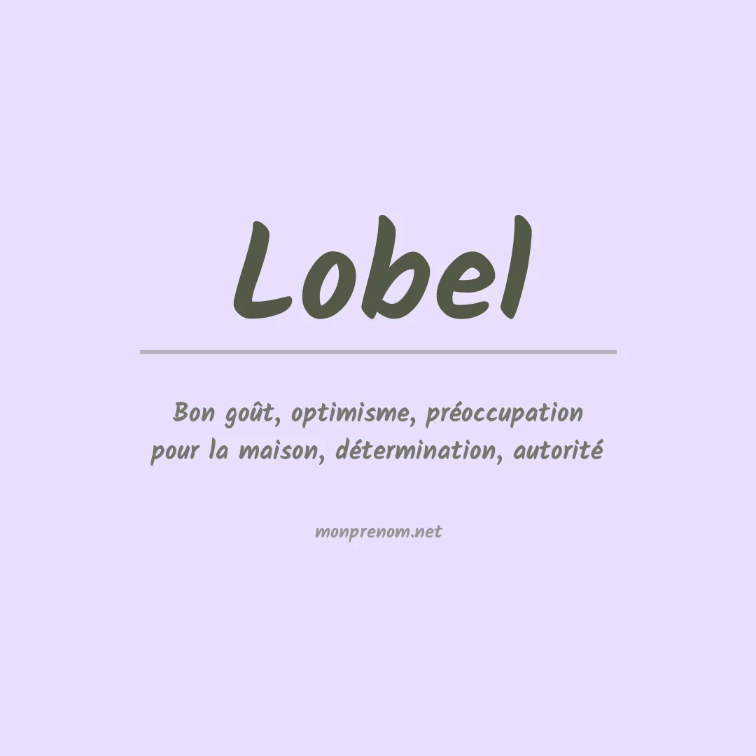 Prénom Lobel
