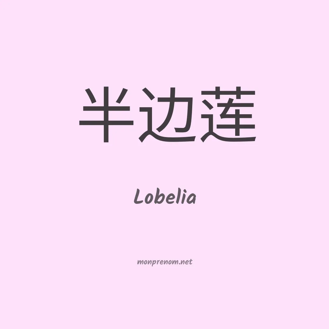 Lobelia en chinois