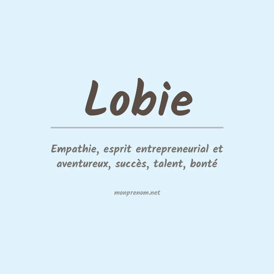 Prénom Lobie