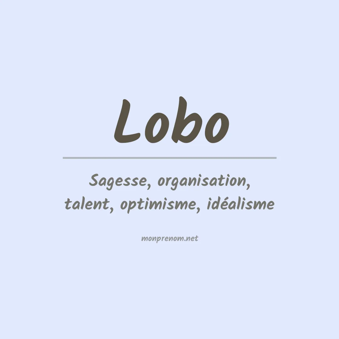 Prénom Lobo