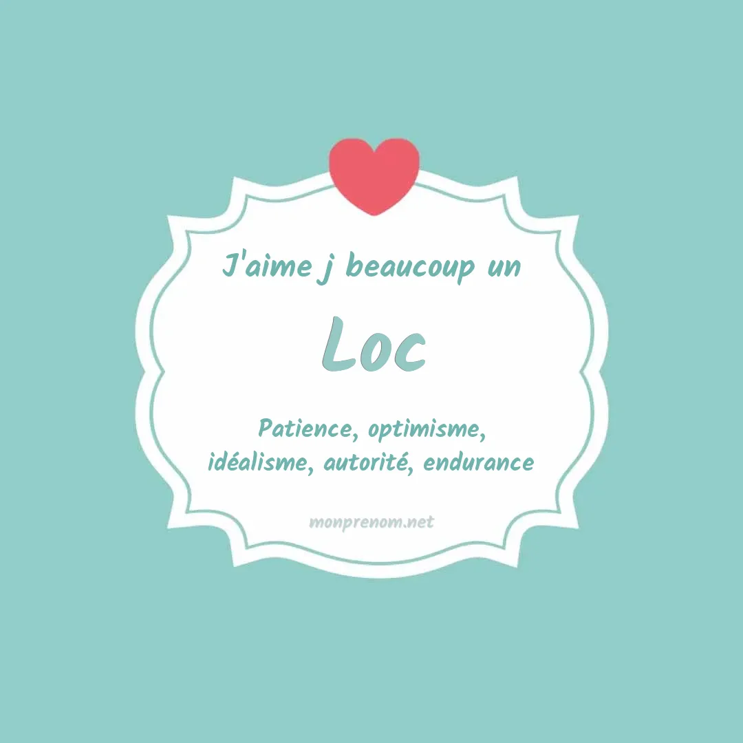 J'aime beaucoup Loc
