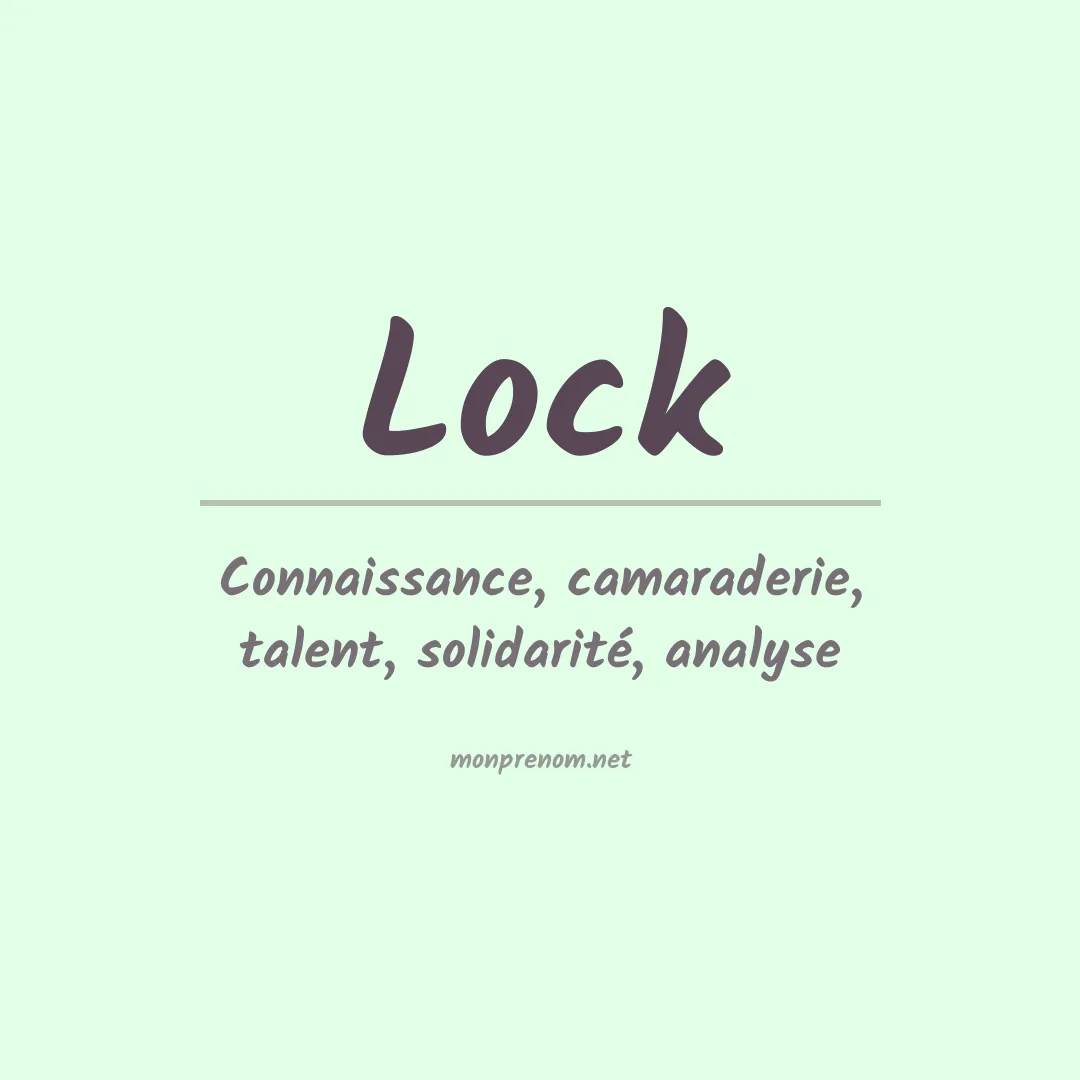 Prénom Lock