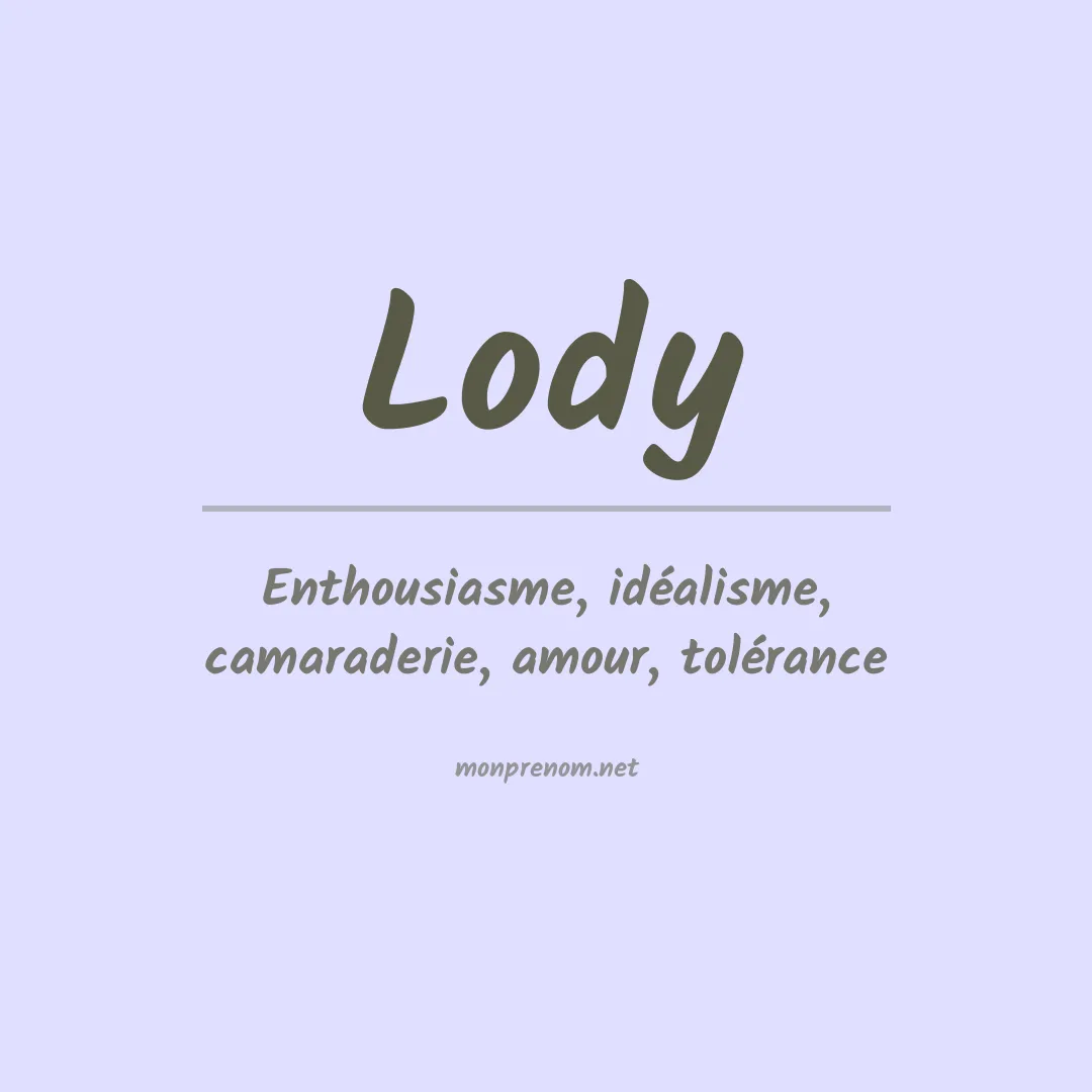 Prénom Lody