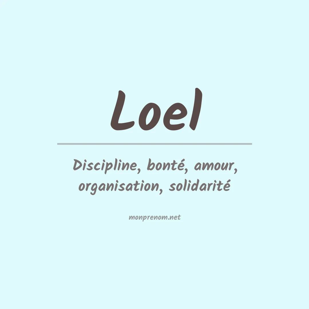 Prénom Loel