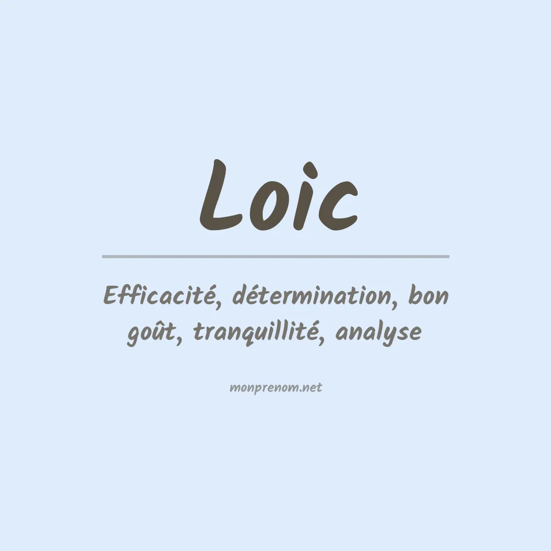 Prénom Loic