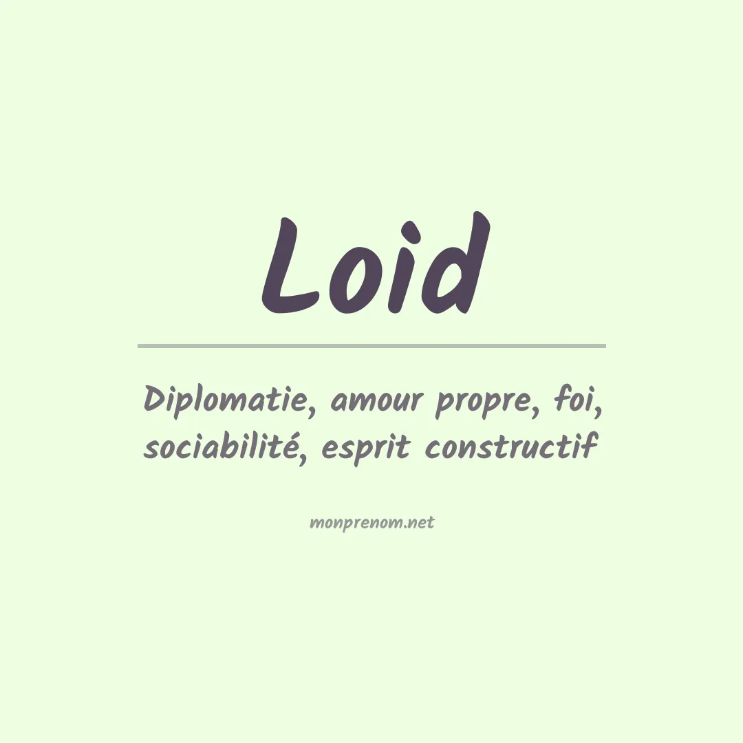 Prénom Loid