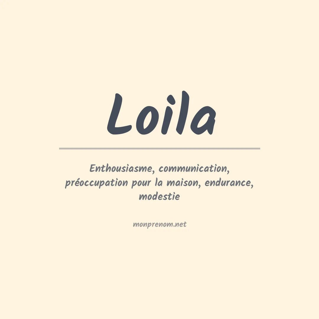 Prénom Loila