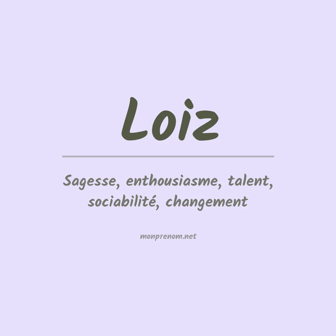 Prénom Loiz