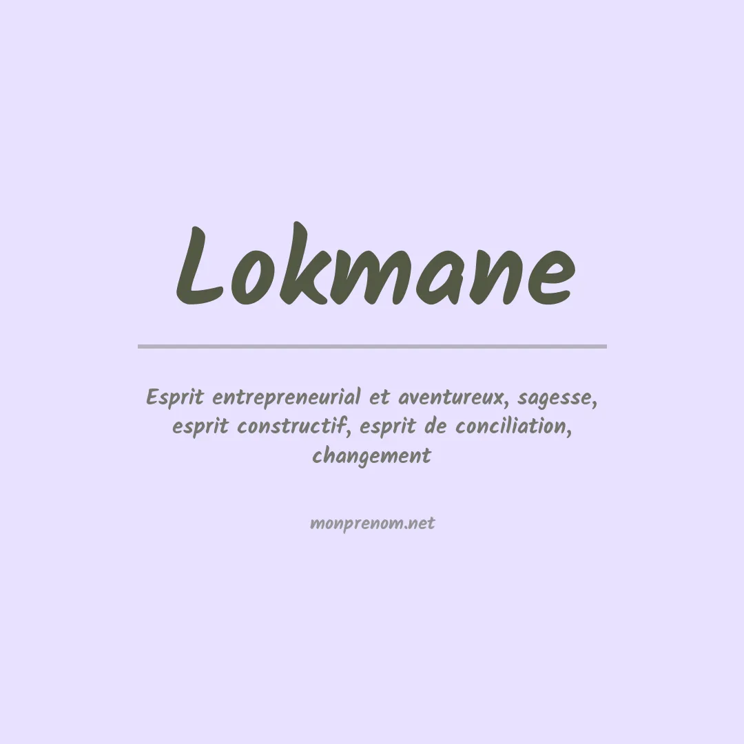Prénom Lokmane