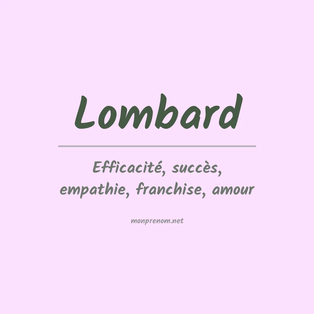 Prénom Lombard