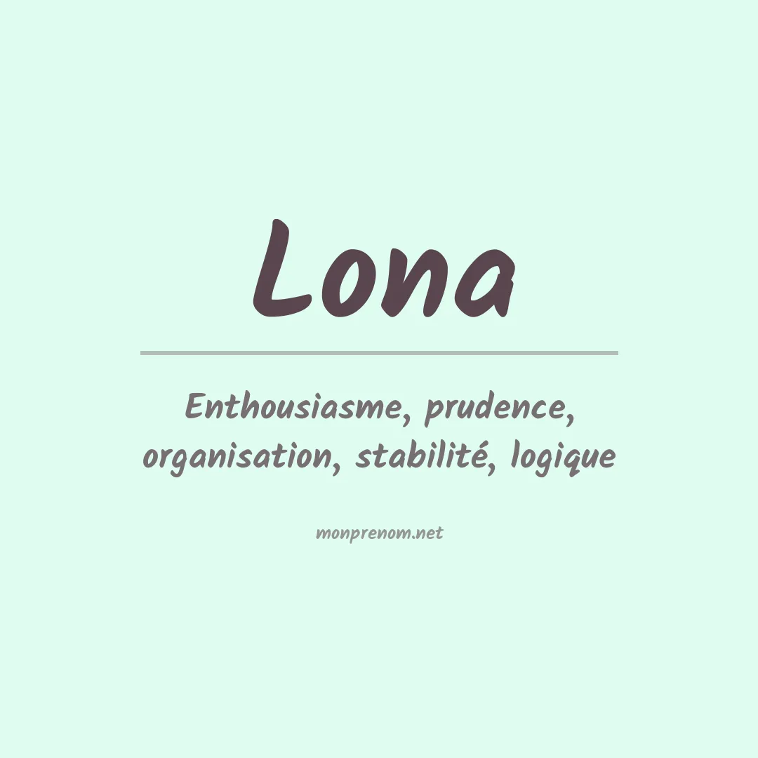 Prénom Lona