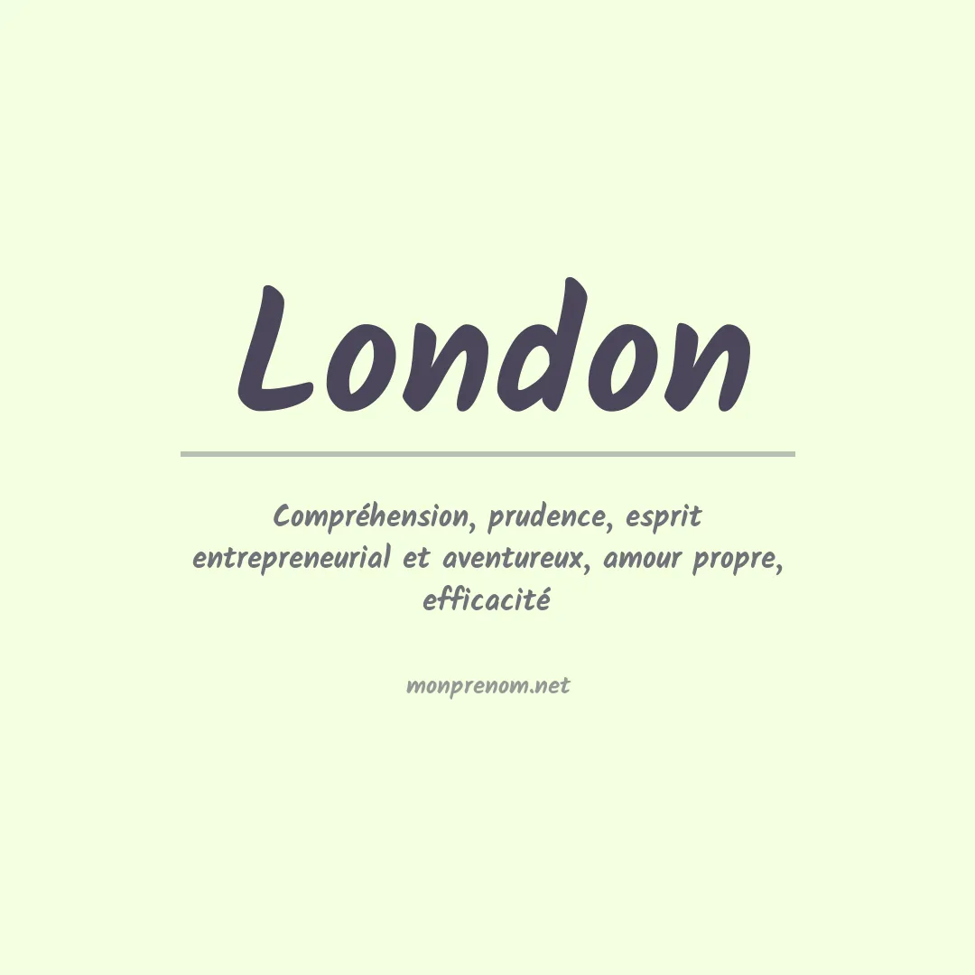 Prénom London