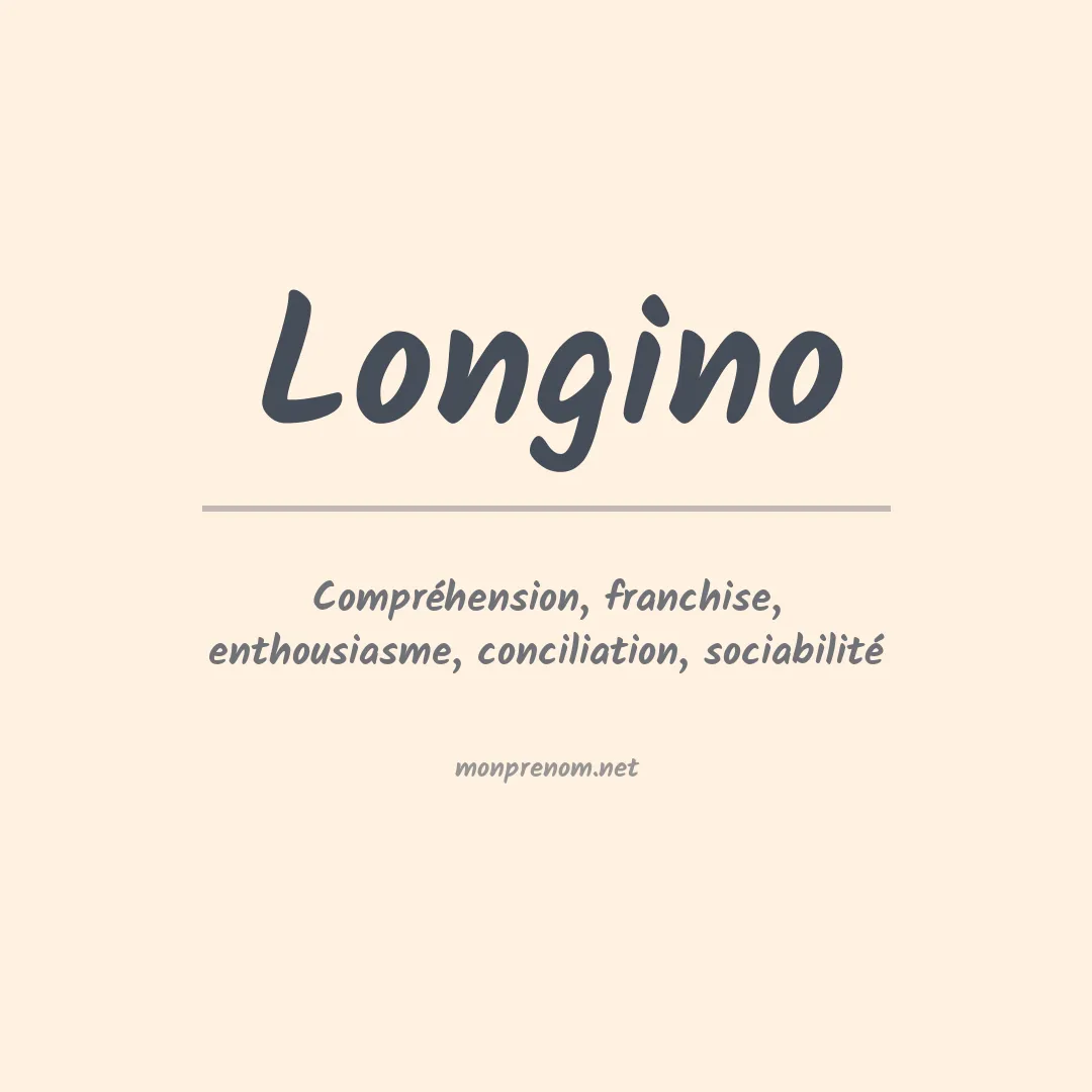 Prénom Longino