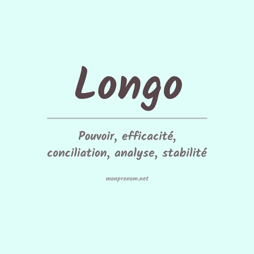 Prénom Longo