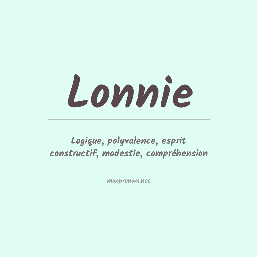 Prénom Lonnie