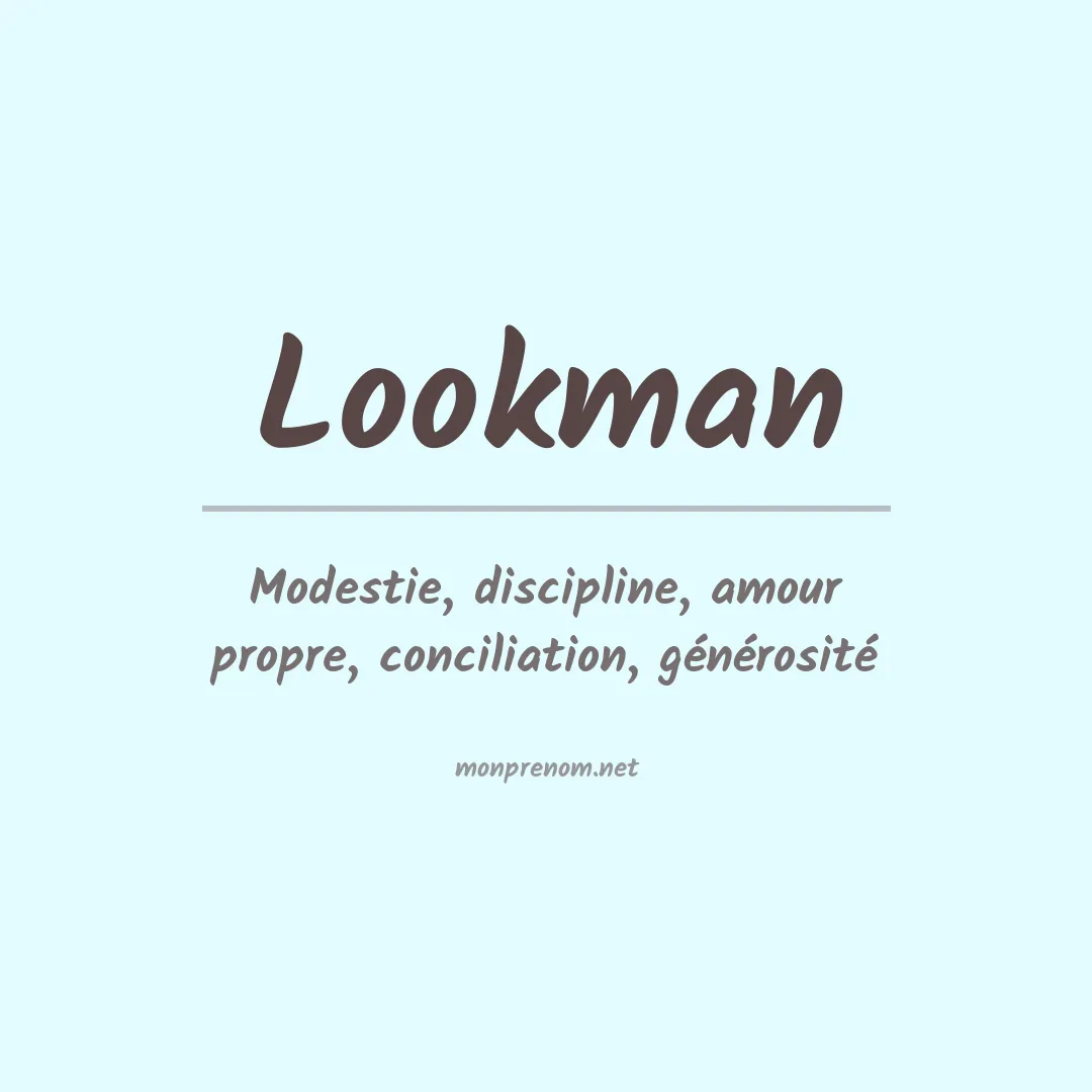 Signification du prénom Lookman