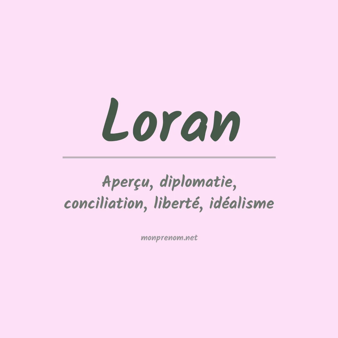 Prénom Loran