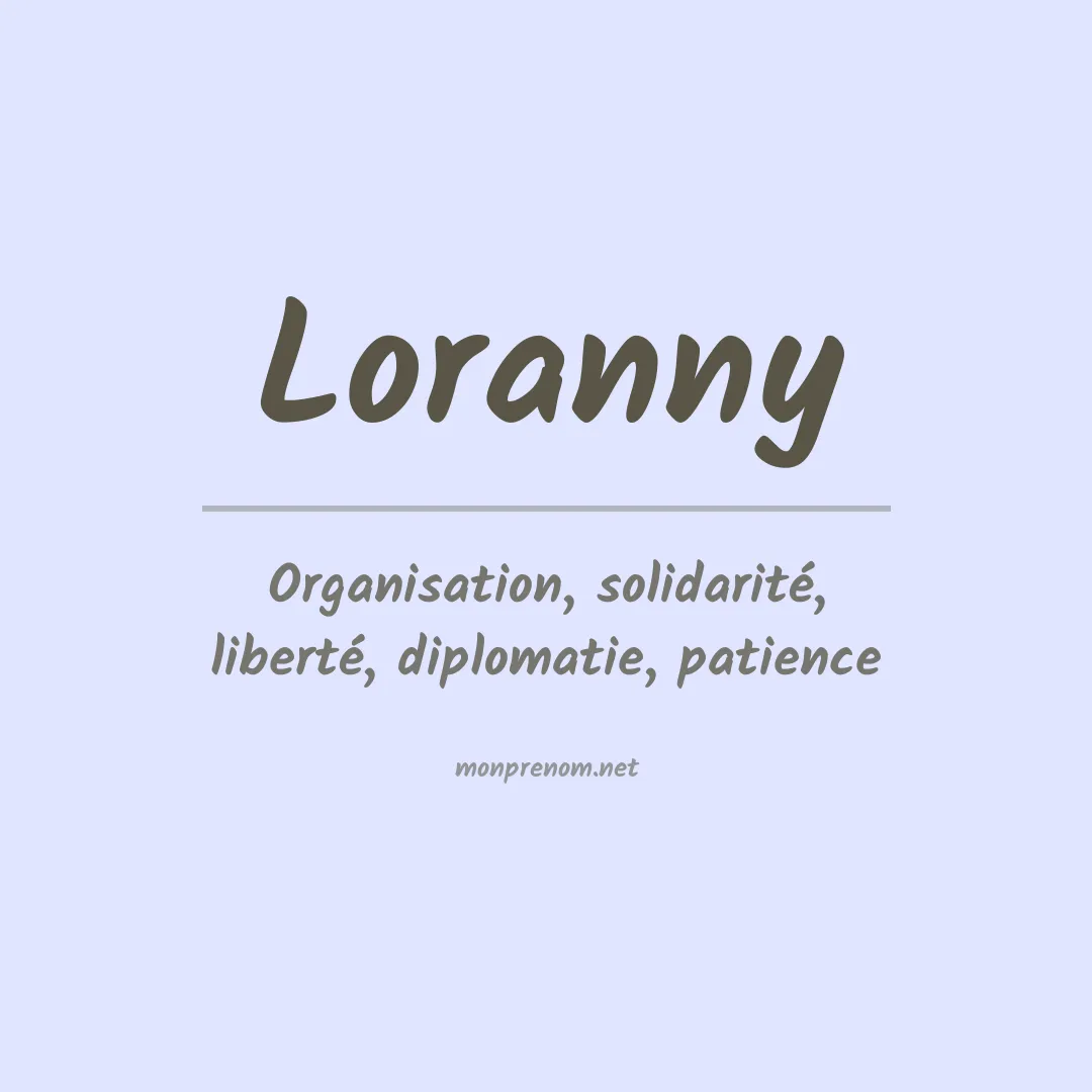 Prénom Loranny