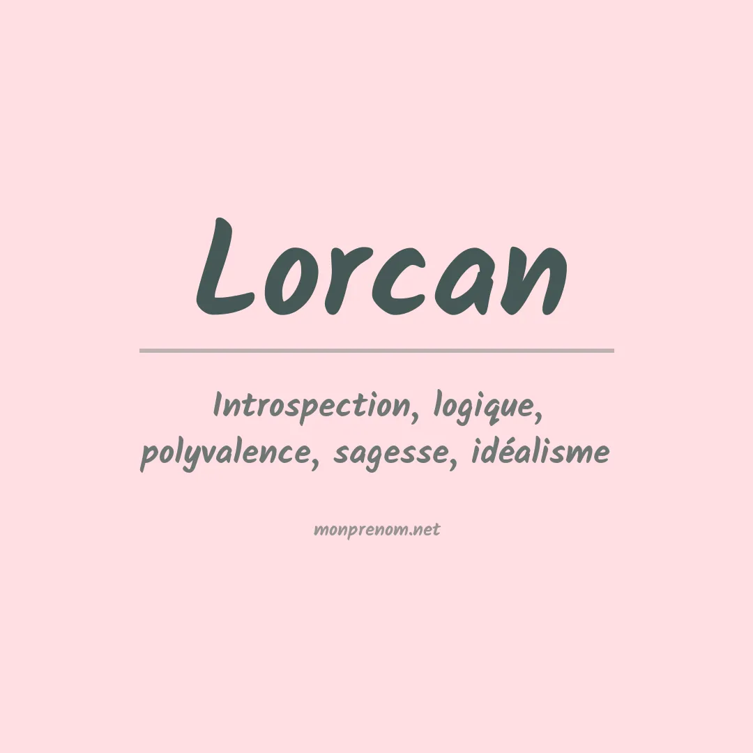 Signification du prénom Lorcan