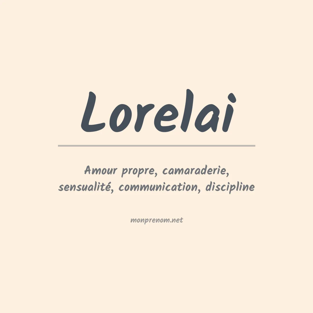 Signification du prénom Lorelai