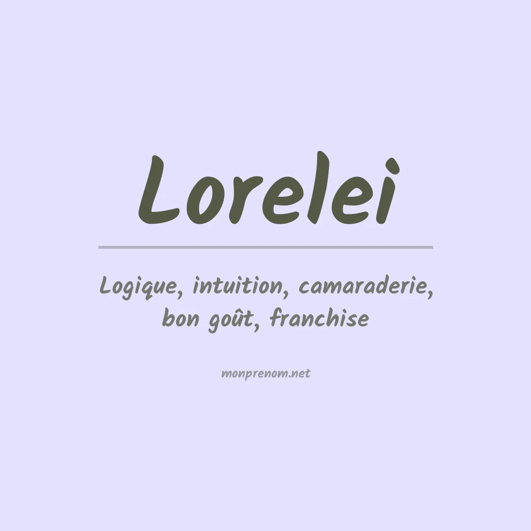 Prénom Lorelei
