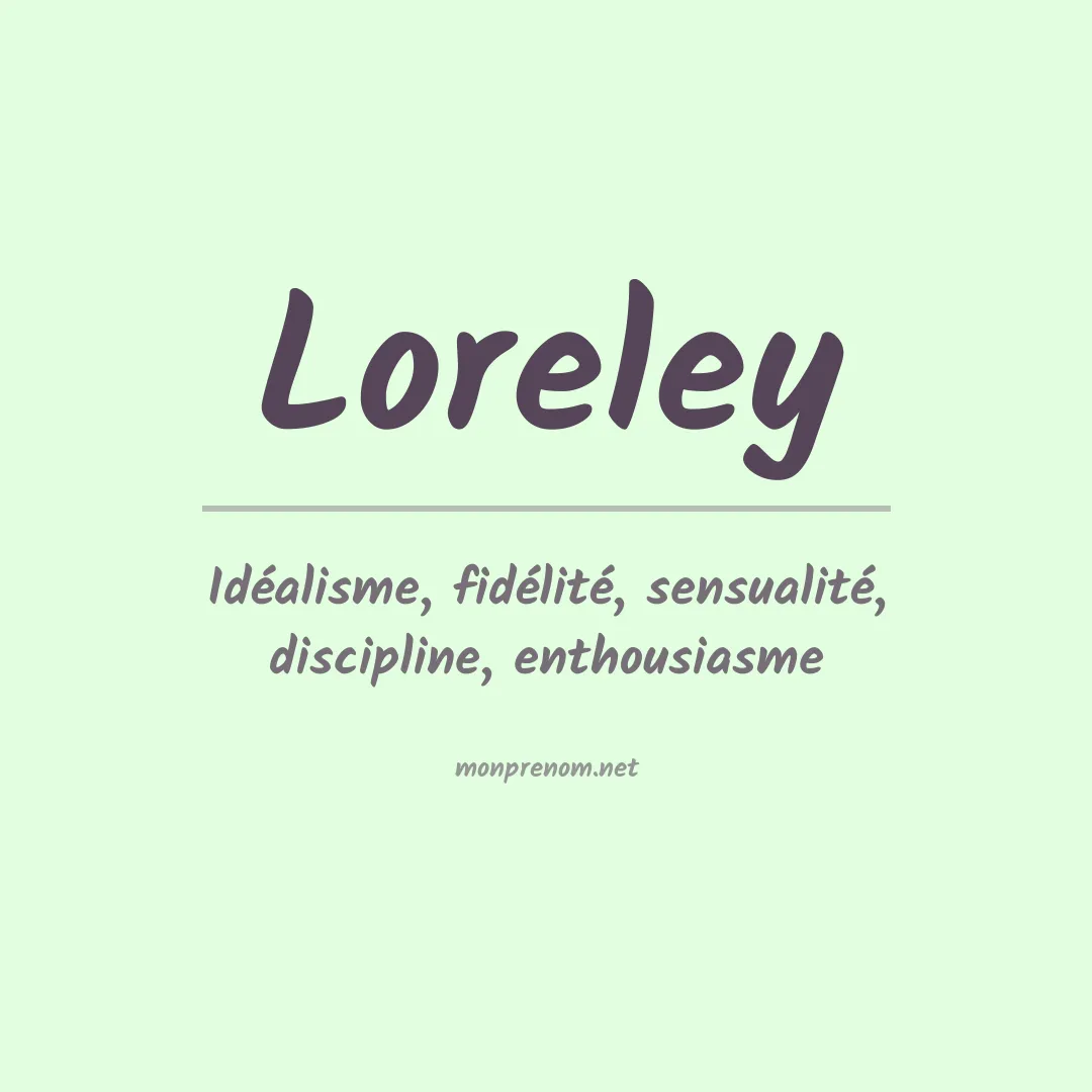 Prénom Loreley