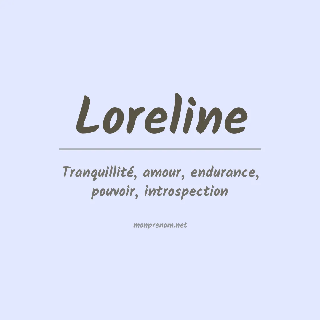 Signification du prénom Loreline
