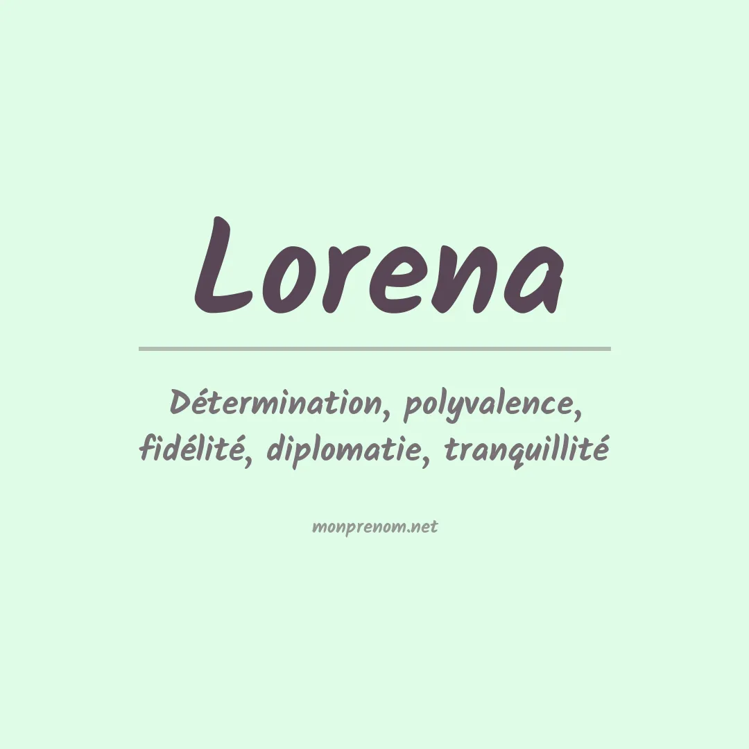 Prénom Lorena