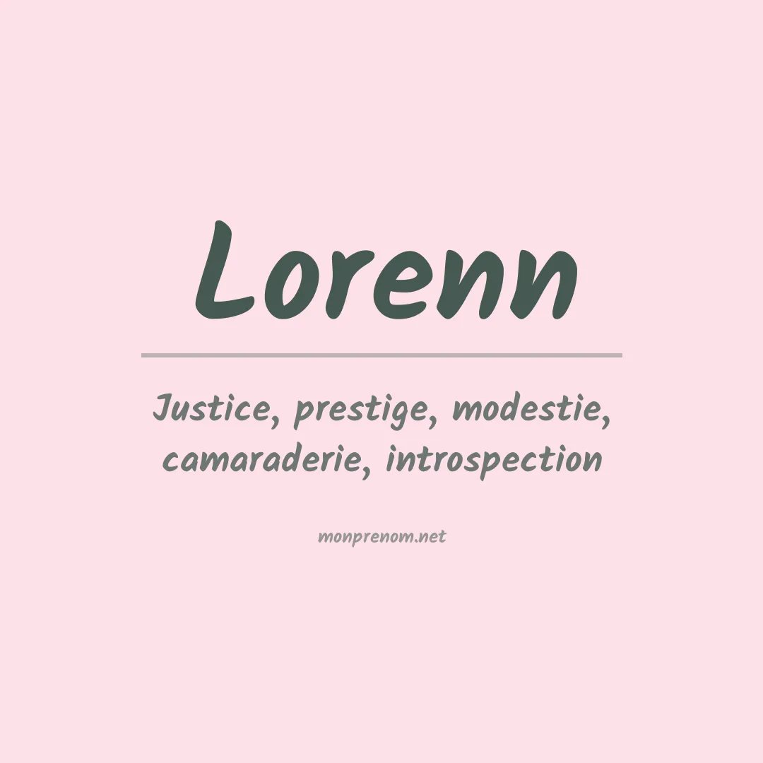 Prénom Lorenn