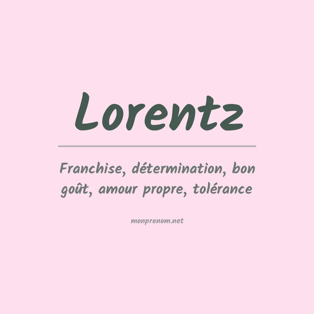 Prénom Lorentz