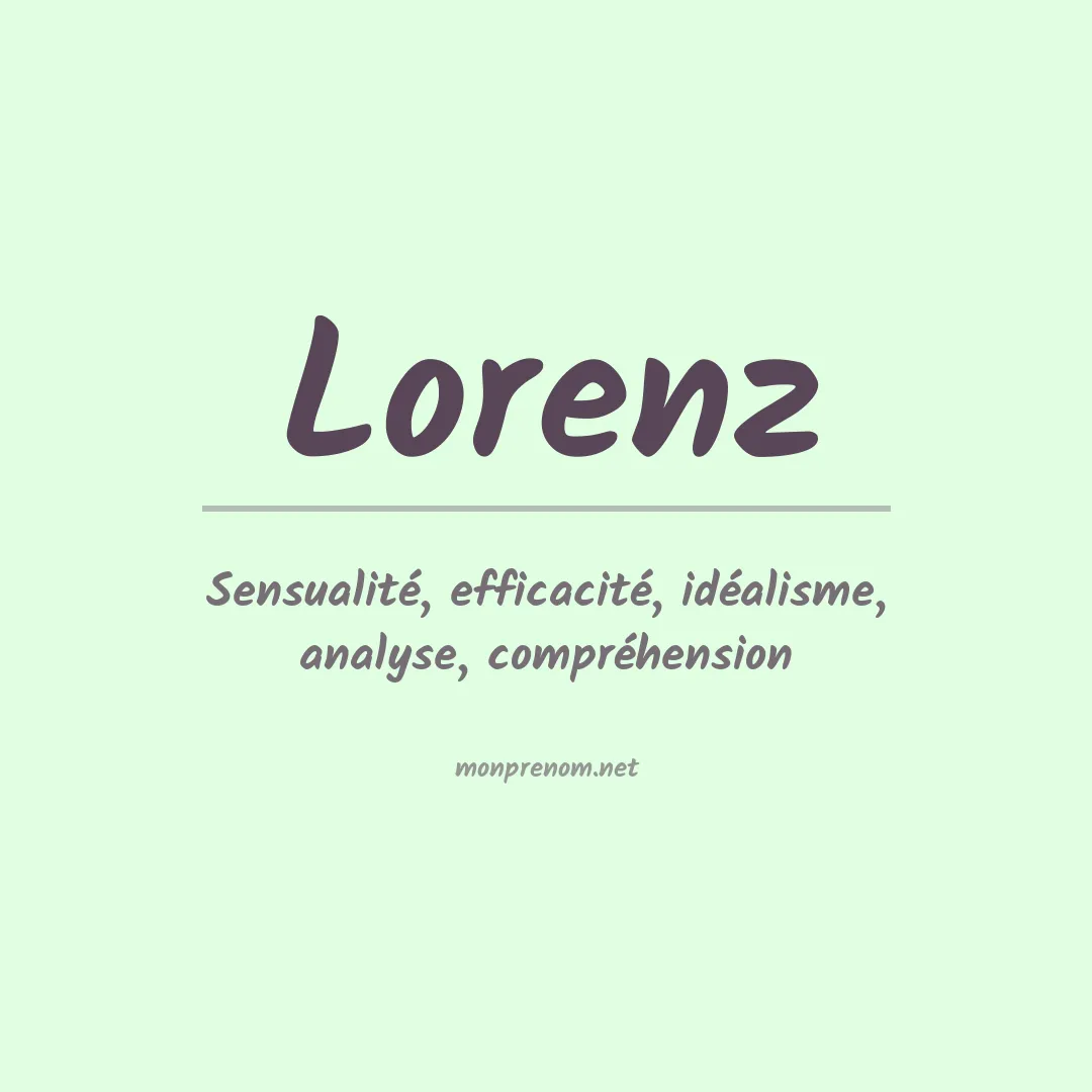 Prénom Lorenz