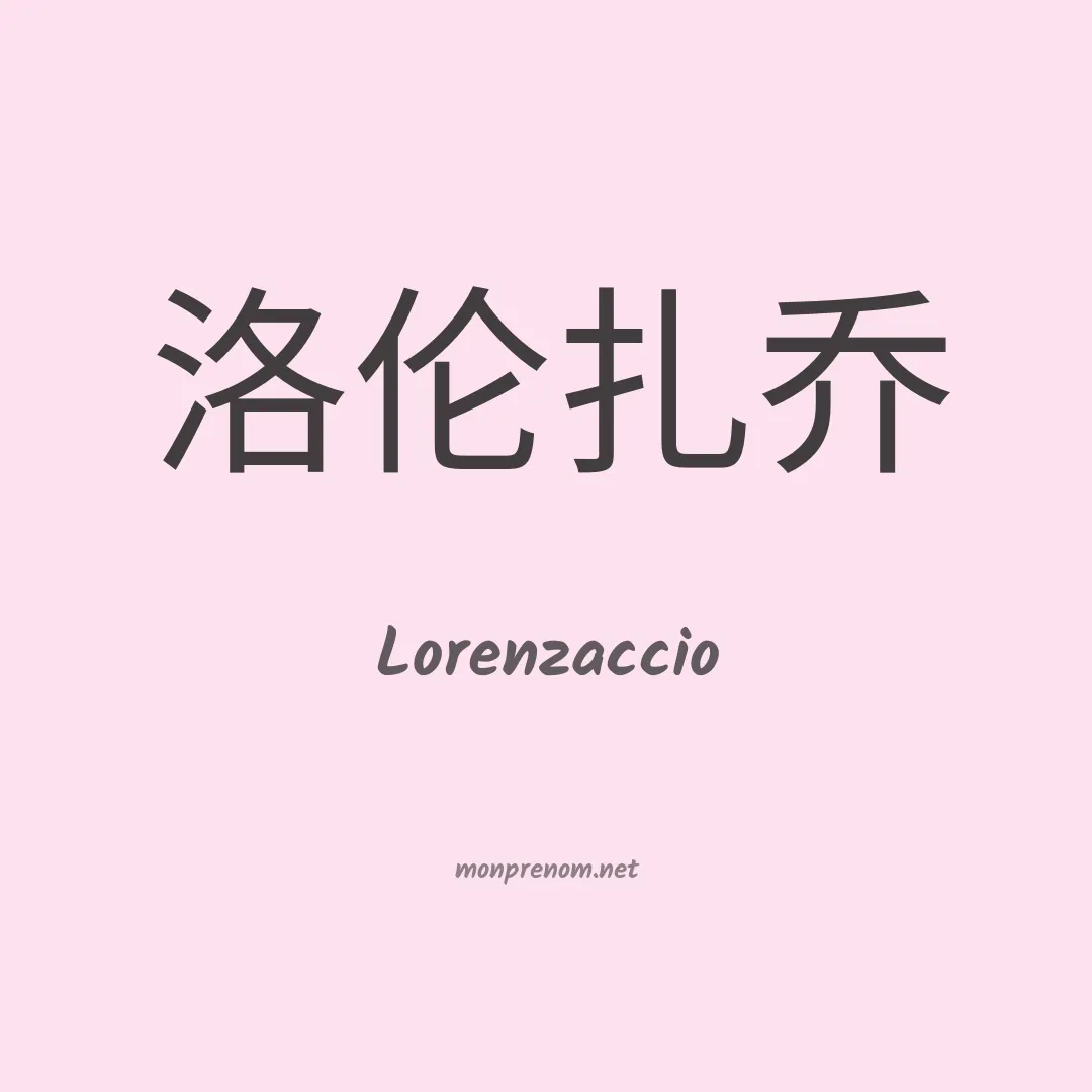 Lorenzaccio en chinois