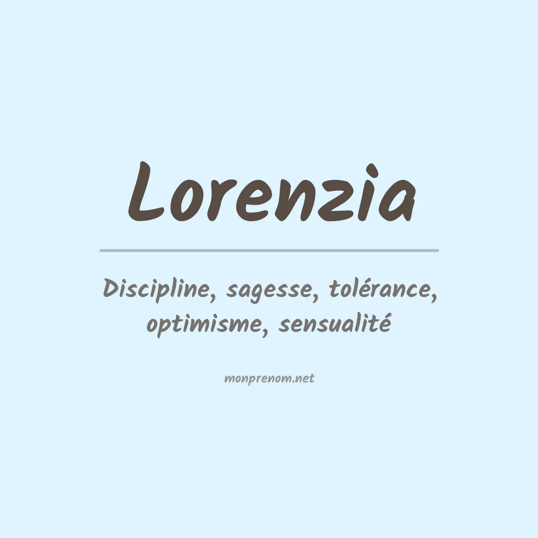 Signification du prénom Lorenzia