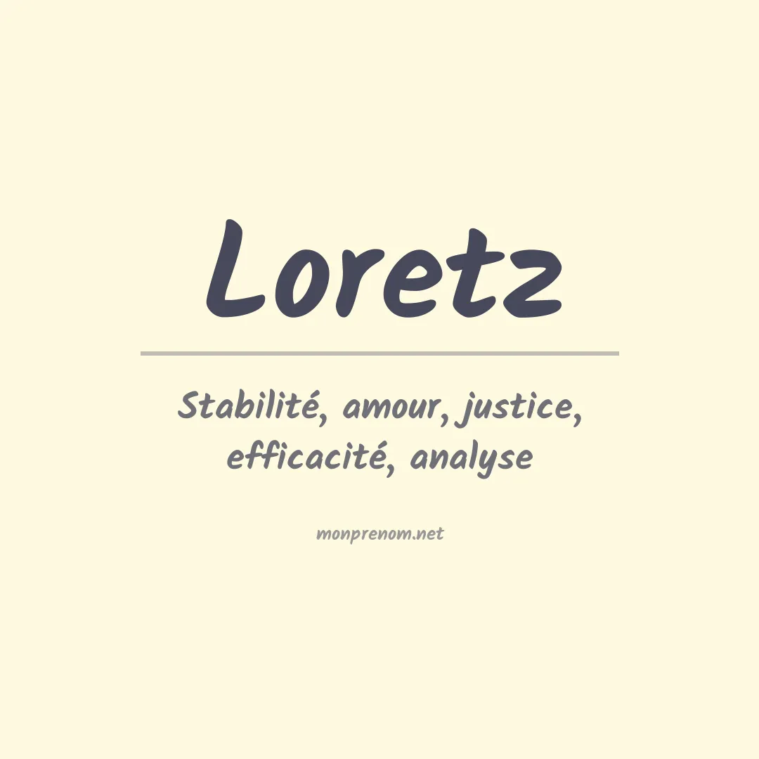 Prénom Loretz