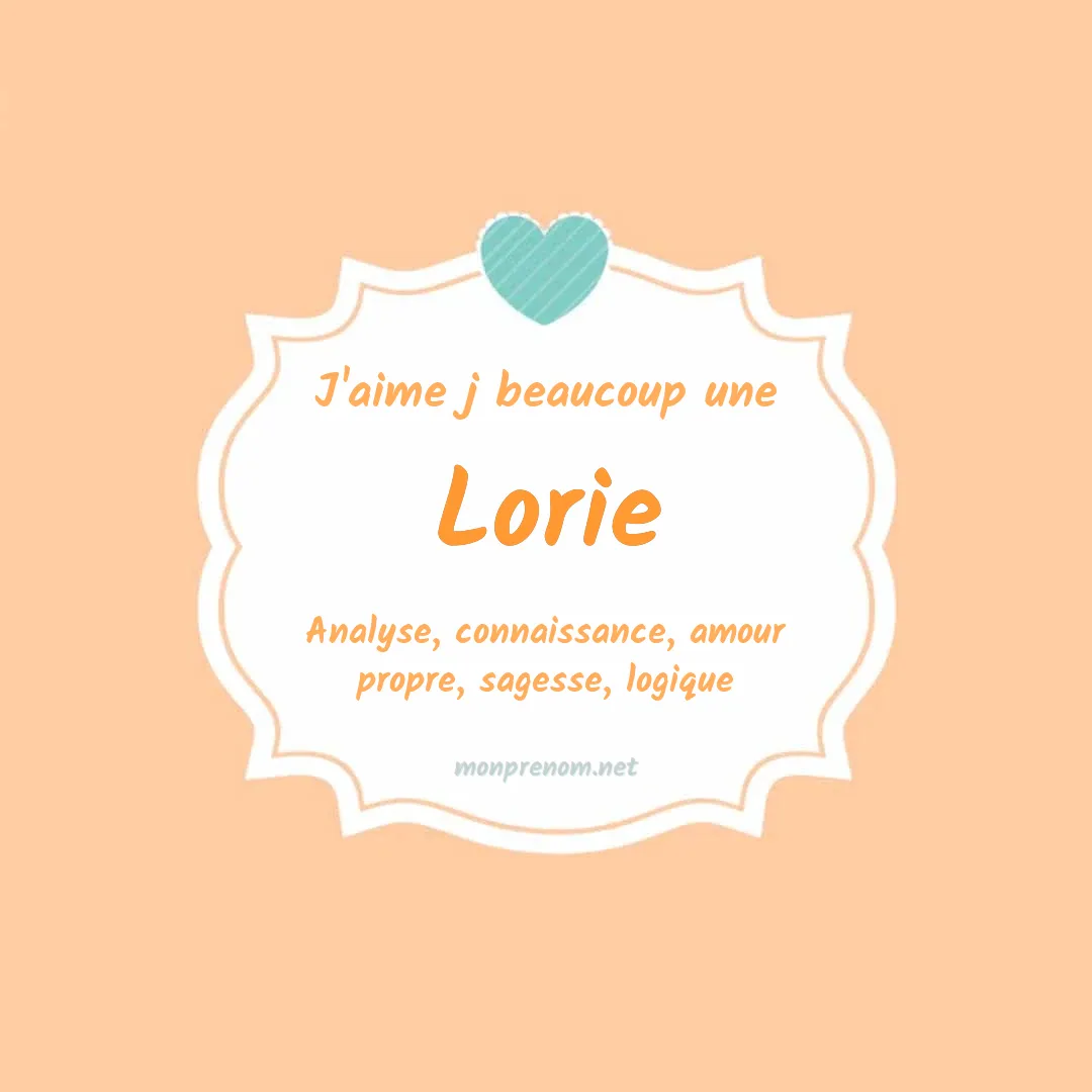 J'aime beaucoup Lorie