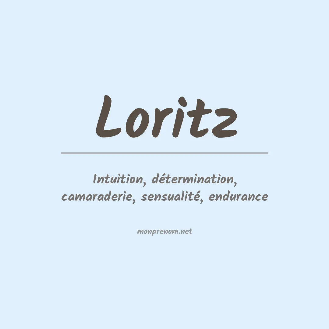 Prénom Loritz