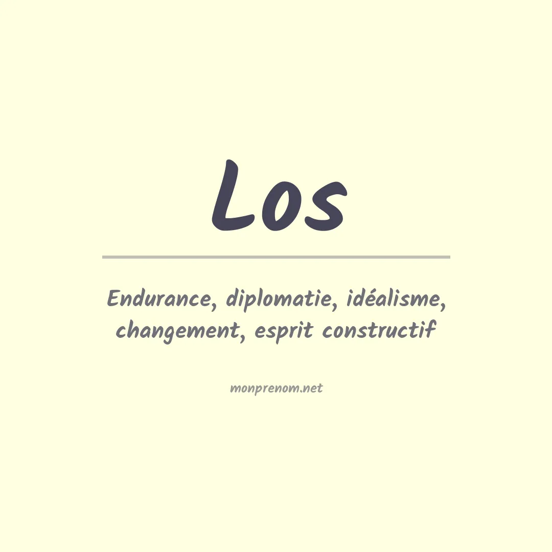 Prénom Los