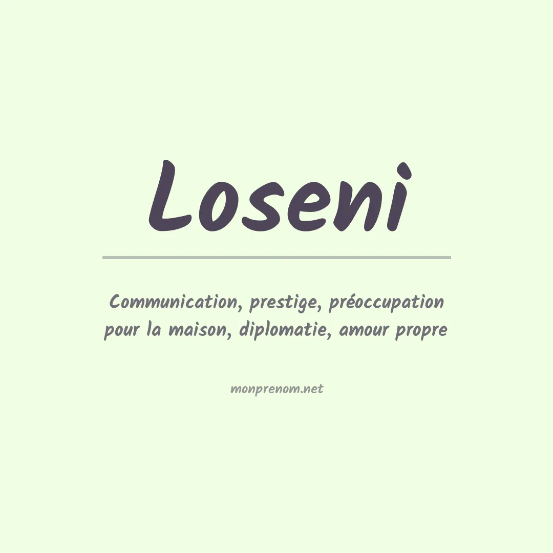 Prénom Loseni