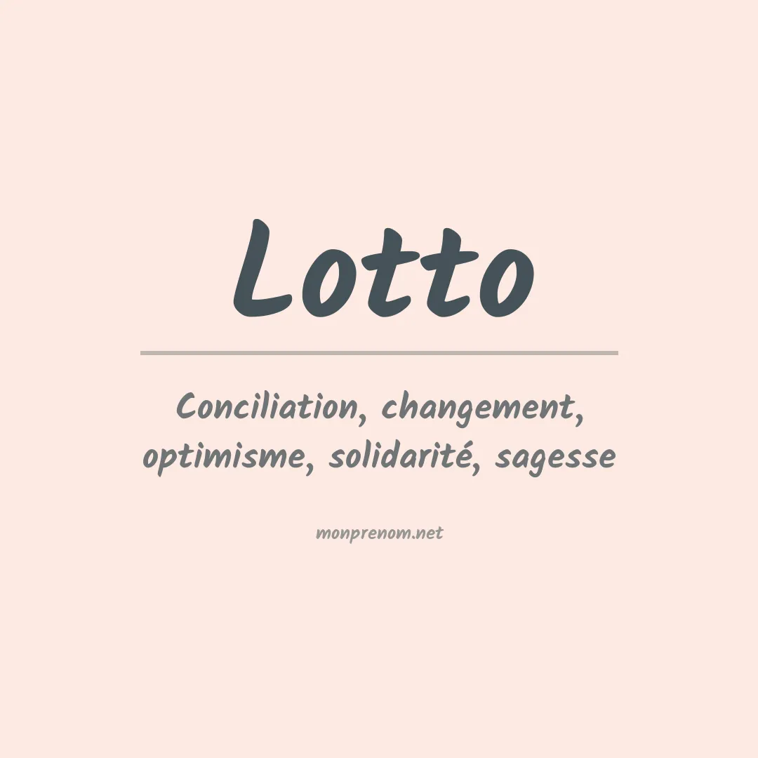 Prénom Lotto